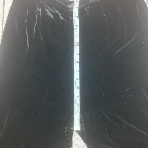 Talbots High Waist Velvet/Silk Blend Pants - Picture 5 of 10